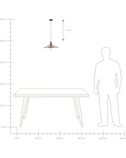 Beliani Riippuvalaisin Metalli Kupari Pelly Fashion
