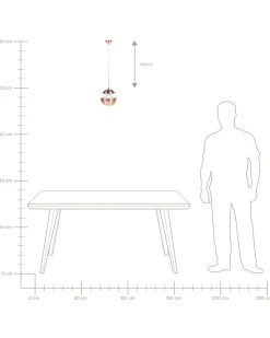 Beliani Riippuvalaisin Metalli Kupari Bojana Cheap