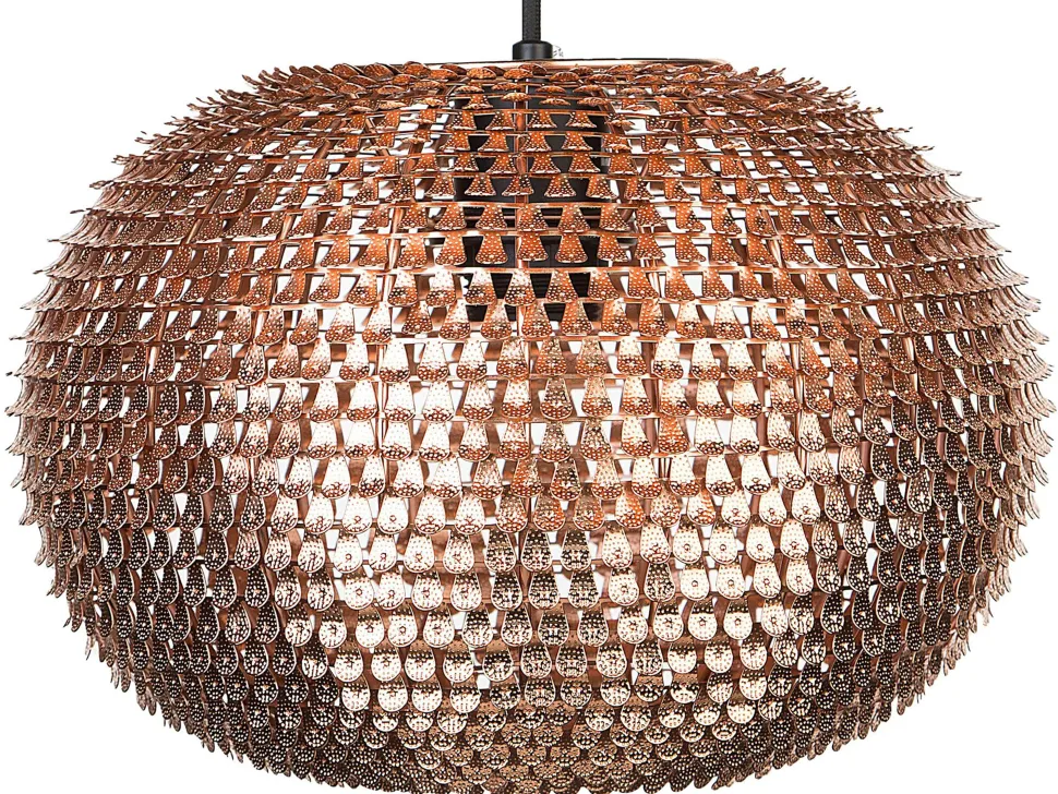 Beliani Riippuvalaisin Metalli Kupari Reine Shop