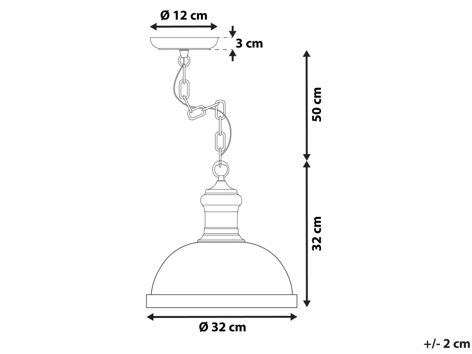 Beliani Riippuvalaisin Metalli Luonnonvalkoinen Didessa Flash Sale