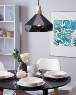 Beliani Riippuvalaisin Metalli Musta Somme Online