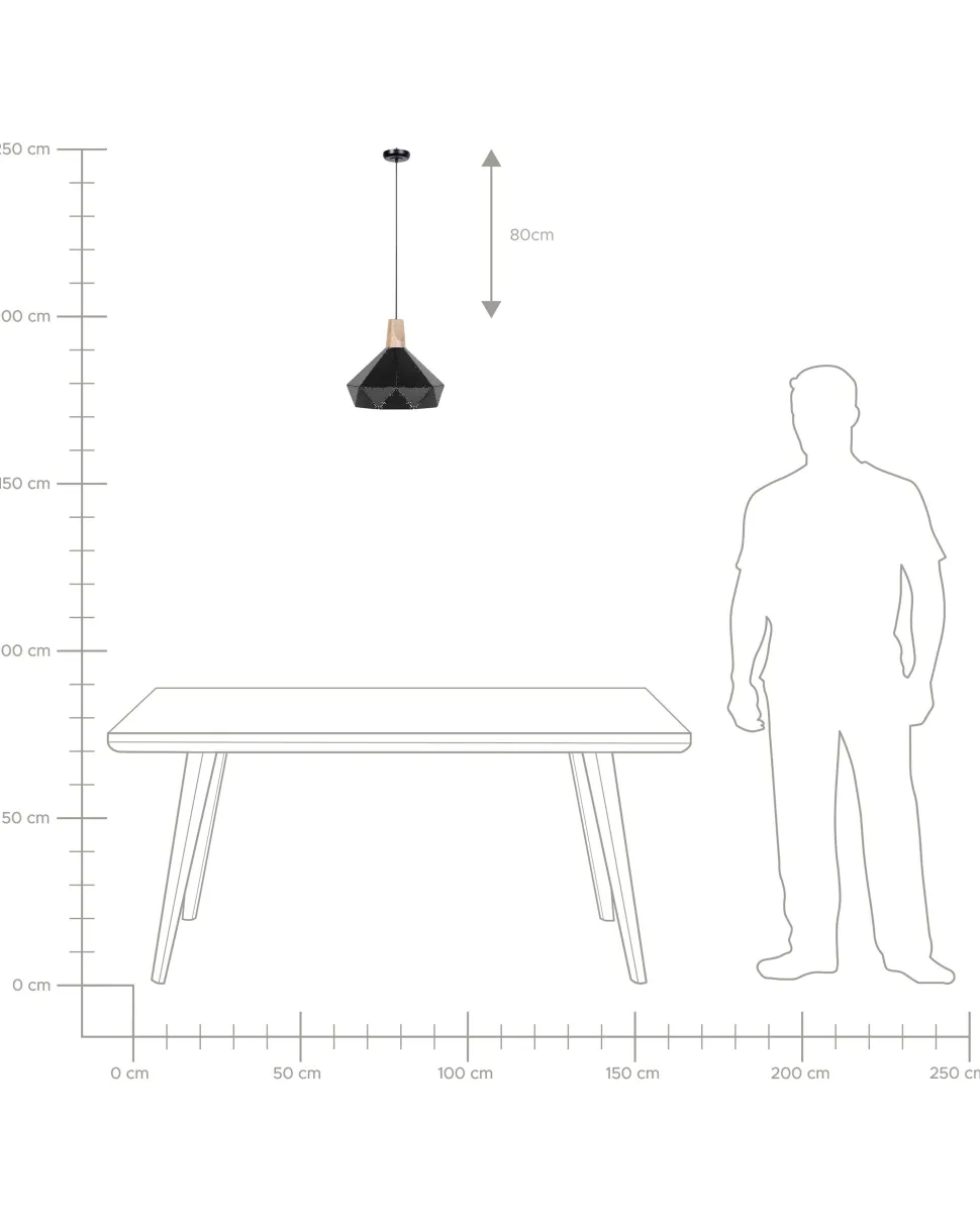 Beliani Riippuvalaisin Metalli Musta Somme Online