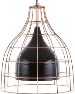 Beliani Riippuvalaisin Metalli Musta/Kupari Tresa Best