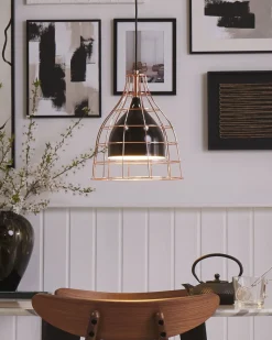 Beliani Riippuvalaisin Metalli Musta/Kupari Tresa Best