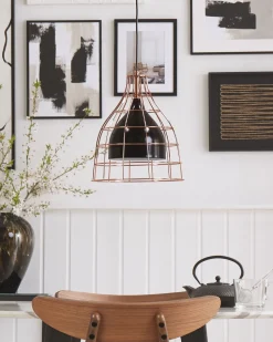 Beliani Riippuvalaisin Metalli Musta/Kupari Tresa Best