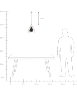 Beliani Riippuvalaisin Metalli Musta/Kupari Tresa Best