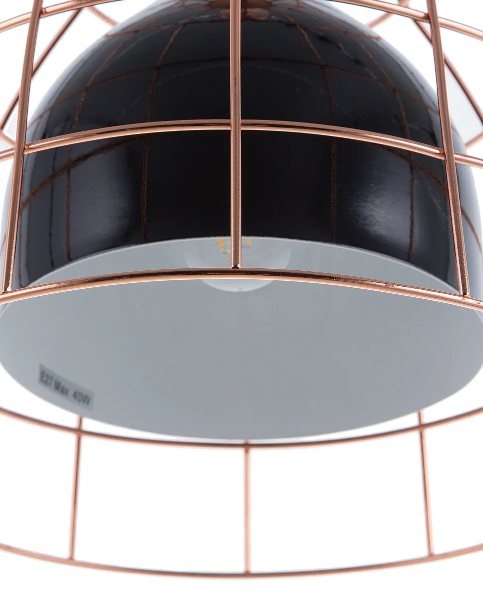 Beliani Riippuvalaisin Metalli Musta/Kupari Tresa Best