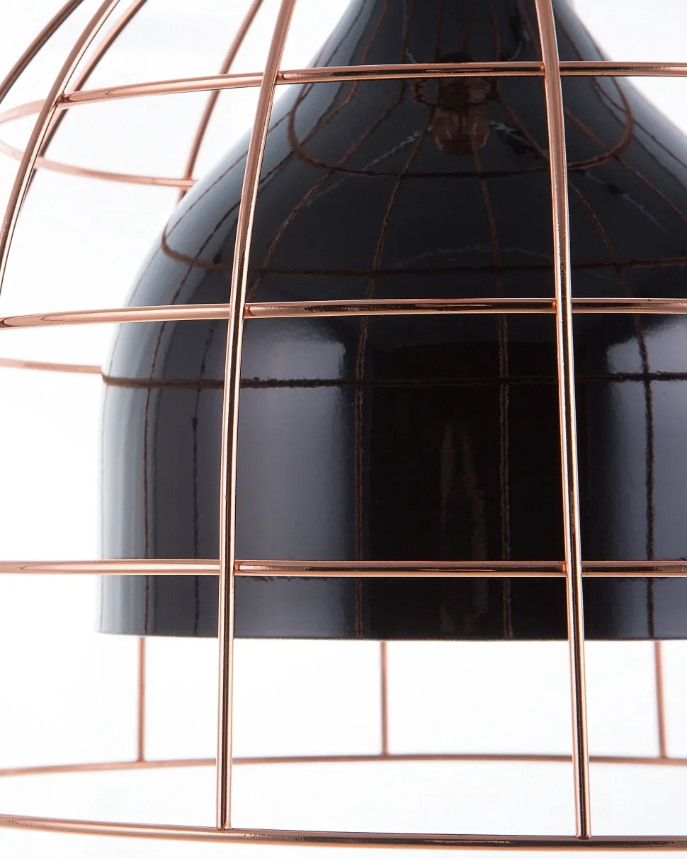 Beliani Riippuvalaisin Metalli Musta/Kupari Tresa Best