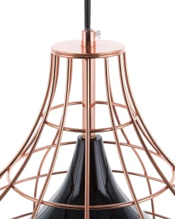 Beliani Riippuvalaisin Metalli Musta/Kupari Tresa Best