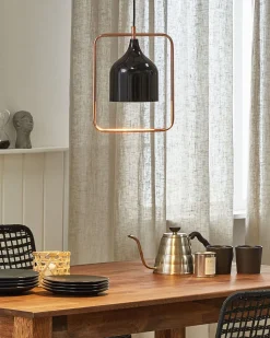 Beliani Riippuvalaisin Metalli Musta Mavone Outlet