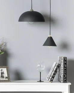 Beliani Riippuvalaisin Metalli Musta Tordera New