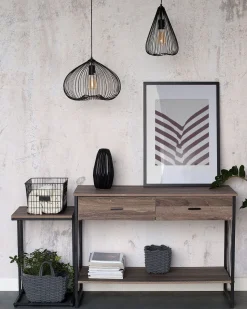 Beliani Riippuvalaisin Metalli Musta Conca Sale