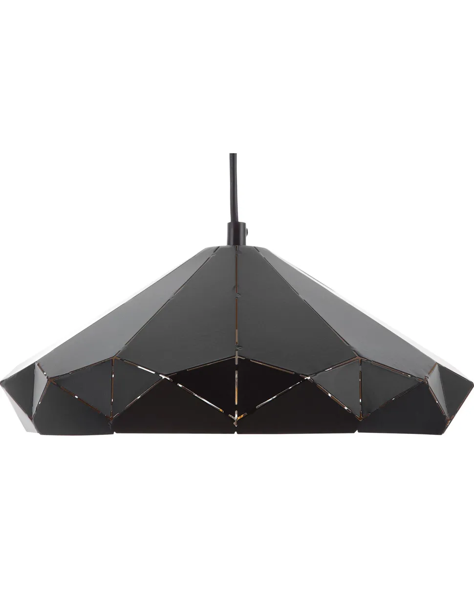 Beliani Riippuvalaisin Metalli Musta Nevola Flash Sale