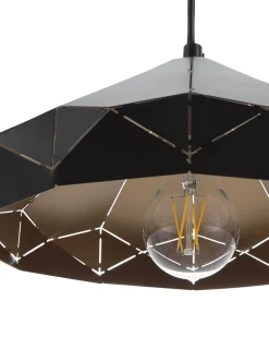 Beliani Riippuvalaisin Metalli Musta Nevola Flash Sale