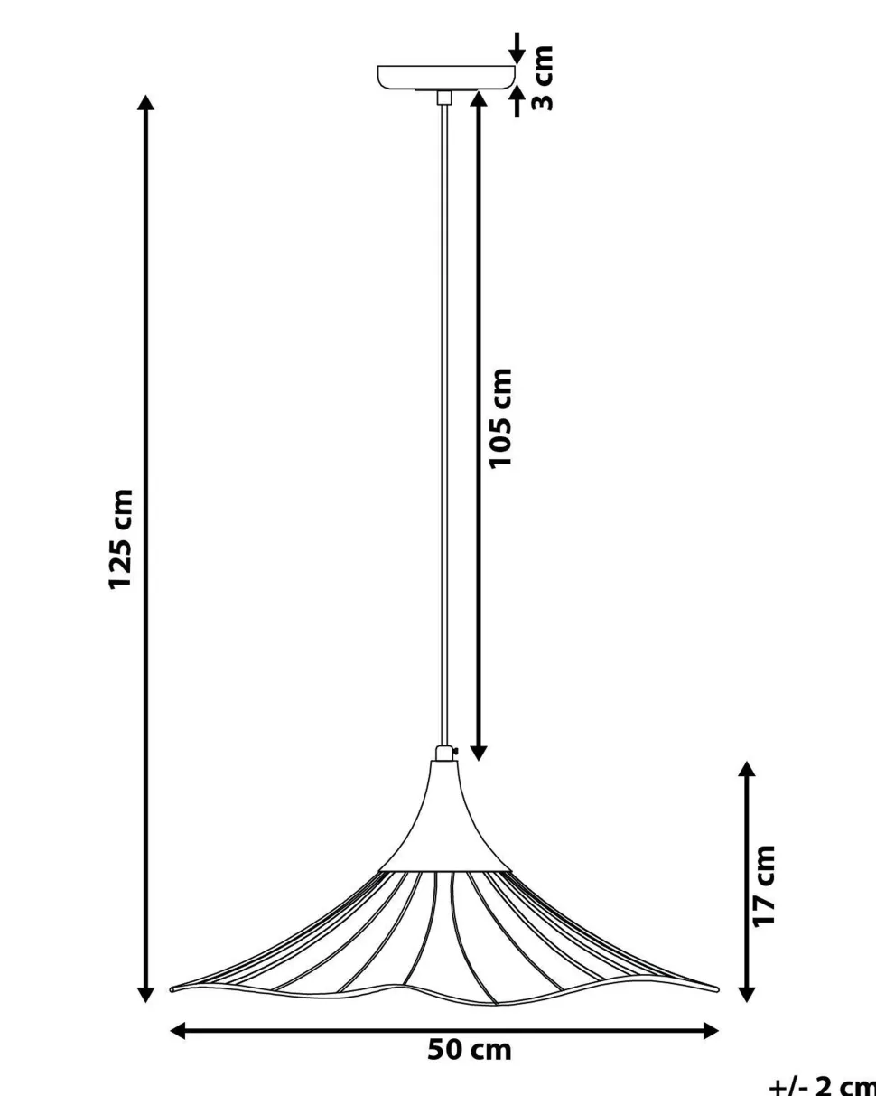 Beliani Riippuvalaisin Metalli Musta Mazaro Hot