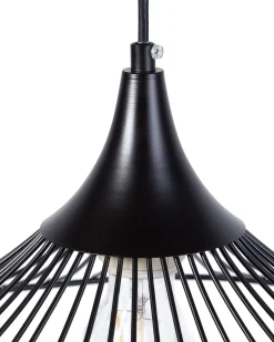 Beliani Riippuvalaisin Metalli Musta Mazaro Hot