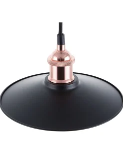 Beliani Riippuvalaisin Metalli Pieni Musta/Kupari Swift Best Sale