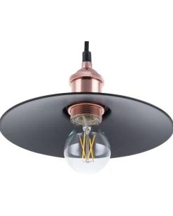 Beliani Riippuvalaisin Metalli Pieni Musta/Kupari 3 Kpl Swift Online