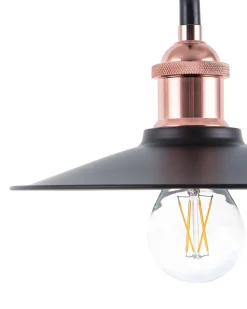 Beliani Riippuvalaisin Metalli Pieni Musta/Kupari 3 Kpl Swift Online