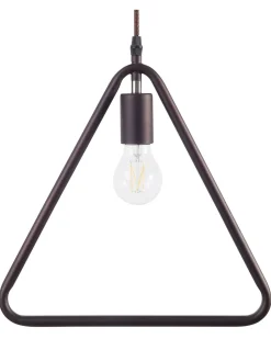 Beliani Riippuvalaisin Metalli Tummanruskea Juruena Flash Sale