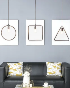 Beliani Riippuvalaisin Metalli Tummanruskea Juruena Flash Sale