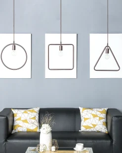 Beliani Riippuvalaisin Metalli Tummanruskea Juruena Flash Sale