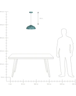 Beliani Riippuvalaisin Metalli Turkoosi Senia Best
