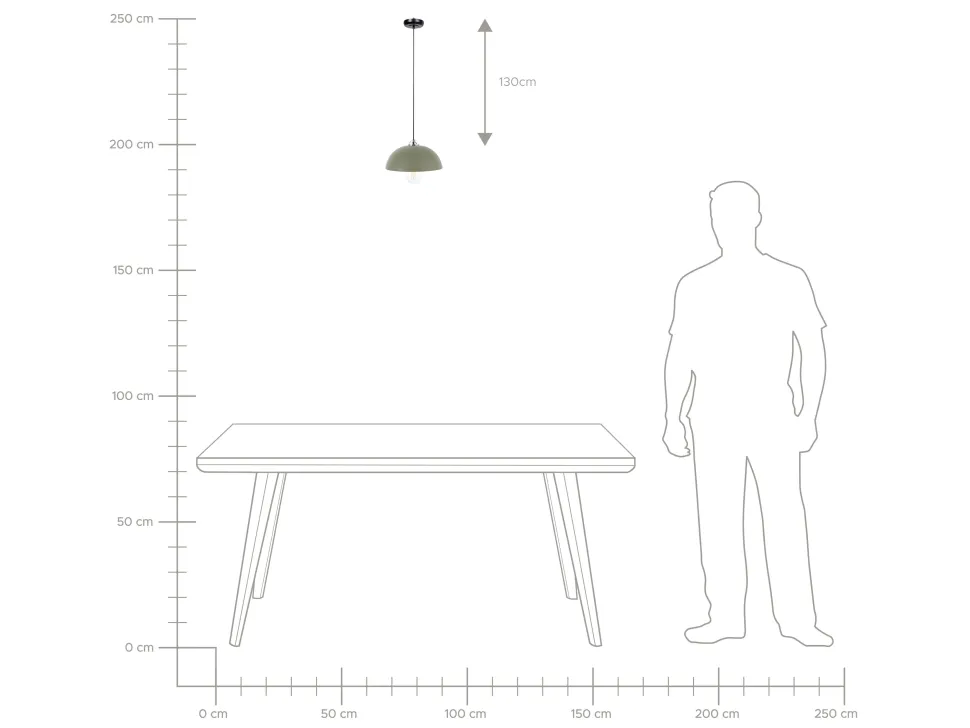 Beliani Riippuvalaisin Metalli Tummanvihrea Esera Fashion