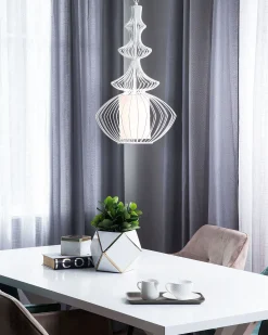 Beliani Riippuvalaisin Metalli Valkoinen Kolva Sale