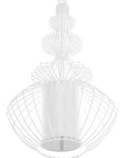 Beliani Riippuvalaisin Metalli Valkoinen Kolva Sale