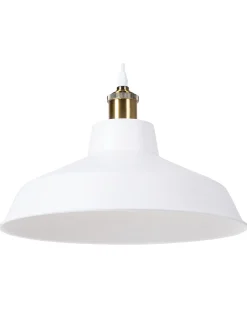 Beliani Riippuvalaisin Metalli Valkoinen Pechora Flash Sale