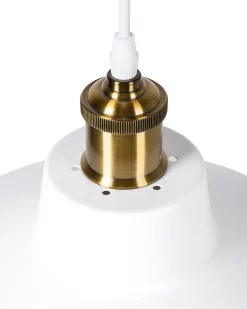 Beliani Riippuvalaisin Metalli Valkoinen Pechora Flash Sale