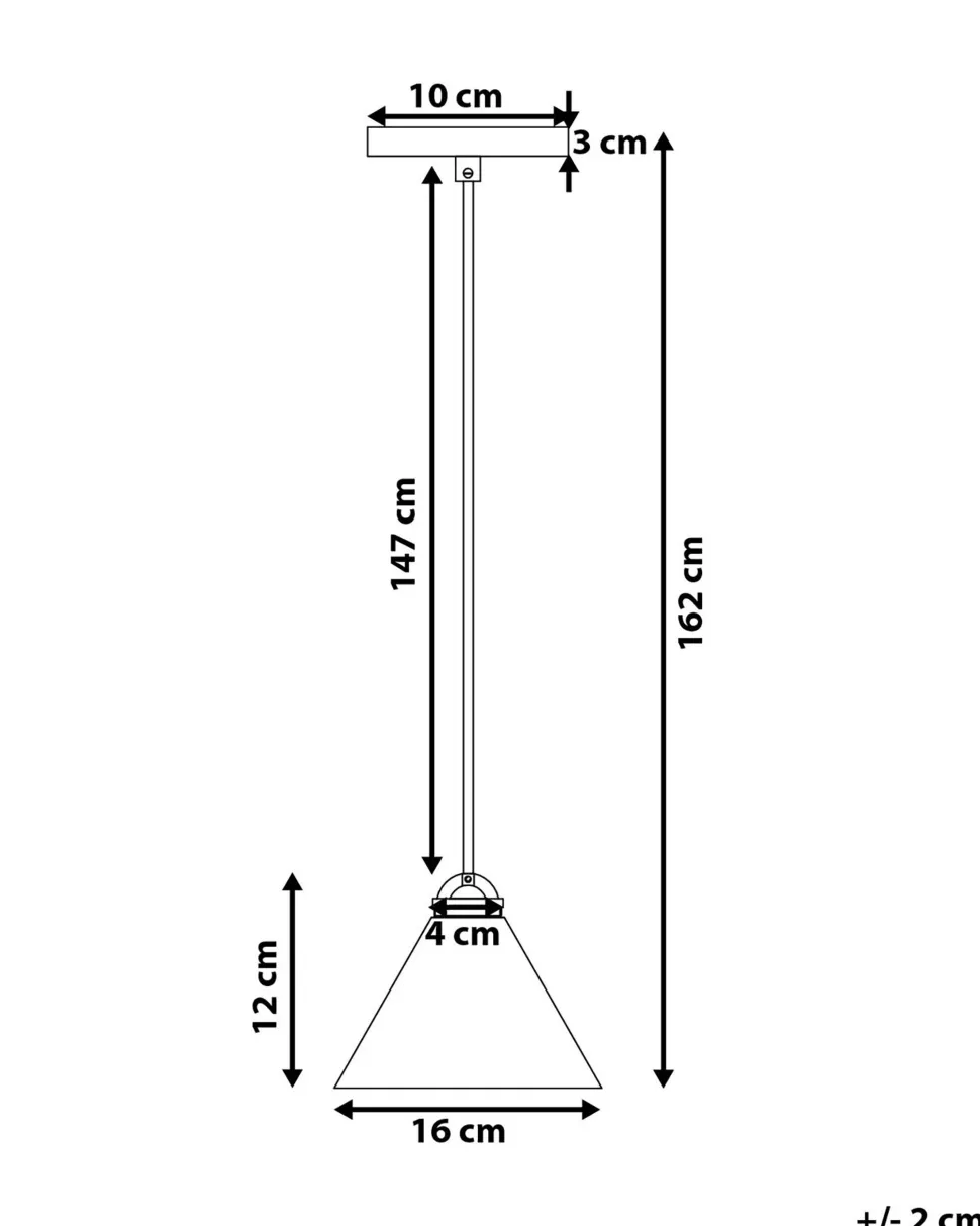 Beliani Riippuvalaisin Metalli Vaaleansininen Aragon Hot