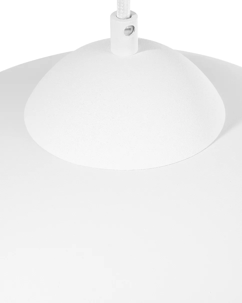 Beliani Riippuvalaisin Metalli Valkoinen Cetina Store