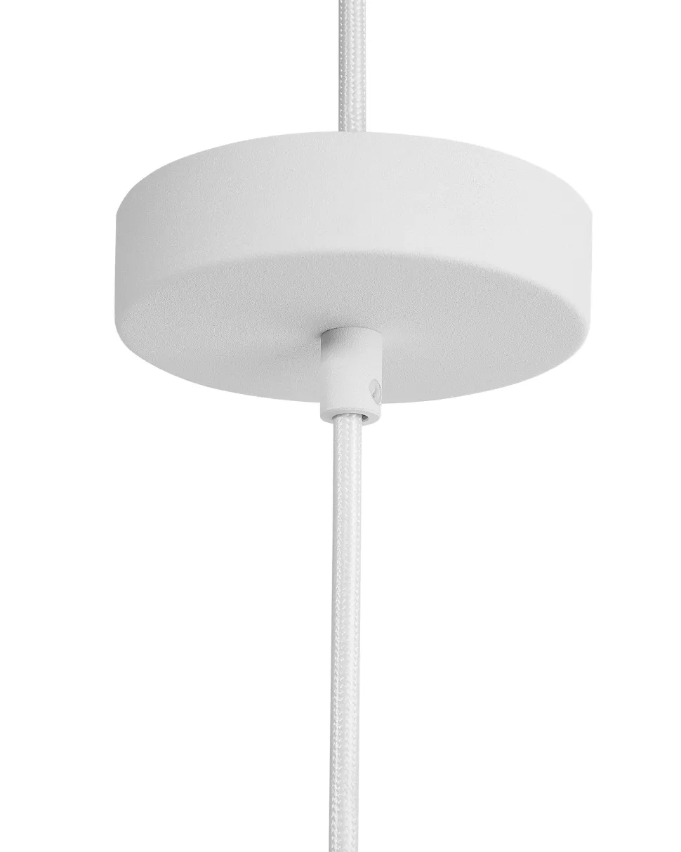 Beliani Riippuvalaisin Metalli Valkoinen Cetina Store