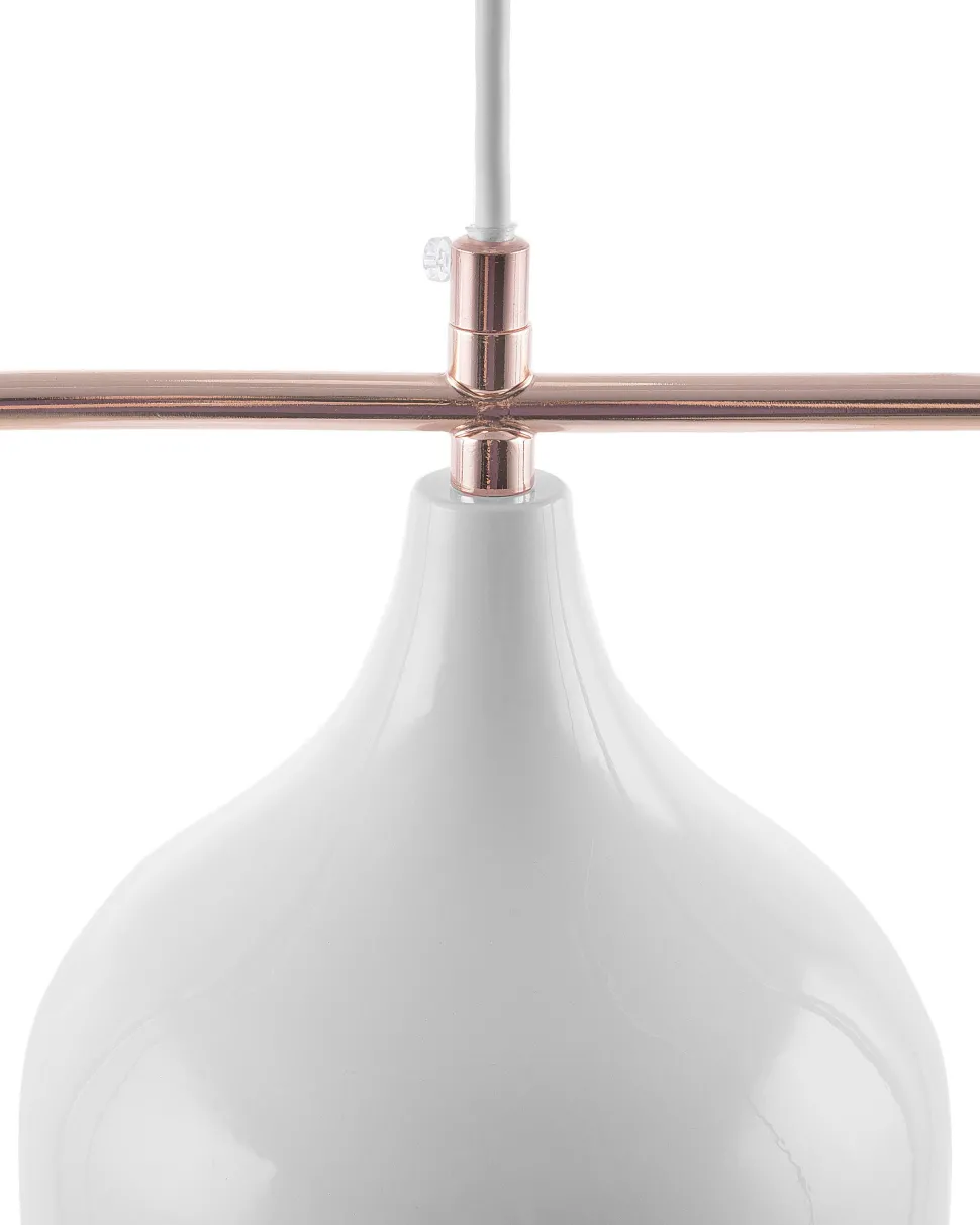 Beliani Riippuvalaisin Metalli Valkoinen Mavone Shop