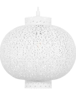 Beliani Riippuvalaisin Metalli Valkoinen Meuse Cheap