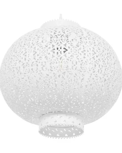 Beliani Riippuvalaisin Metalli Valkoinen Meuse Cheap