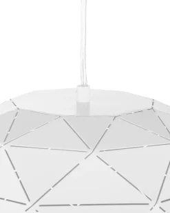 Beliani Riippuvalaisin Metalli Valkoinen Rewa Cheap