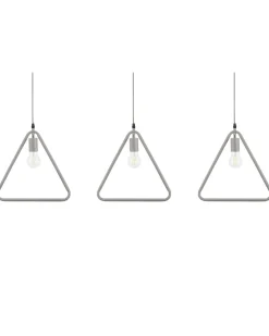 Beliani Riippuvalaisin Metalli Vaaleanharmaa 3 Kpl Juruena Outlet