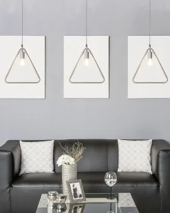 Beliani Riippuvalaisin Metalli Vaaleanharmaa 3 Kpl Juruena Outlet