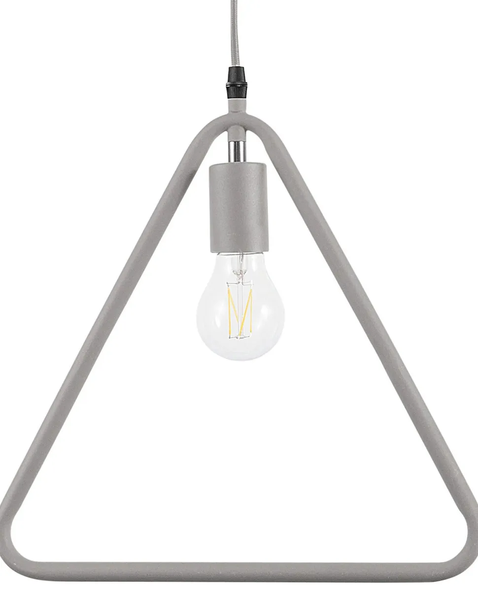 Beliani Riippuvalaisin Metalli Vaaleanharmaa 3 Kpl Juruena Outlet