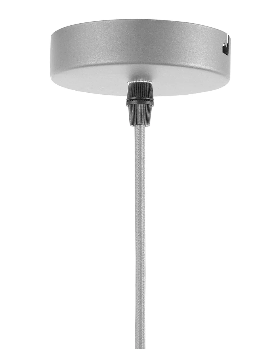 Beliani Riippuvalaisin Metalli Vaaleanharmaa 3 Kpl Juruena Outlet