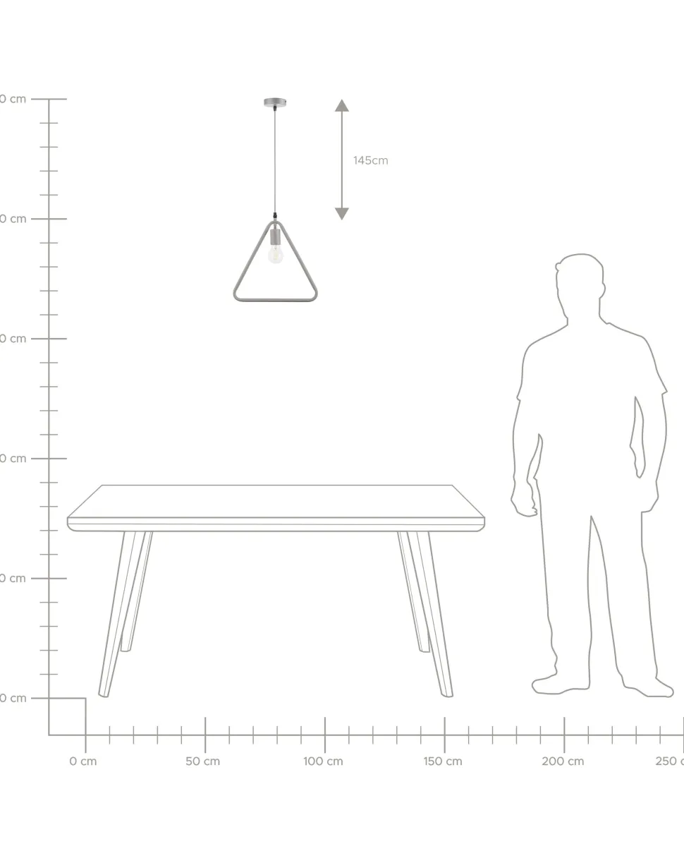 Beliani Riippuvalaisin Metalli Vaaleanharmaa 3 Kpl Juruena Outlet