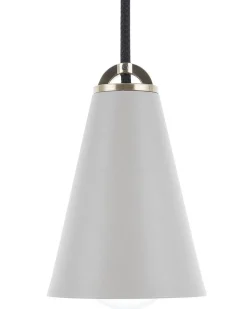 Beliani Riippuvalaisin Metalli Vaaleanharmaa Cares Outlet