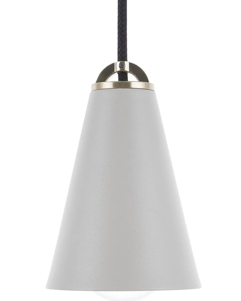 Beliani Riippuvalaisin Metalli Vaaleanharmaa Cares Outlet