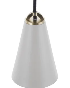 Beliani Riippuvalaisin Metalli Vaaleanharmaa Cares Outlet