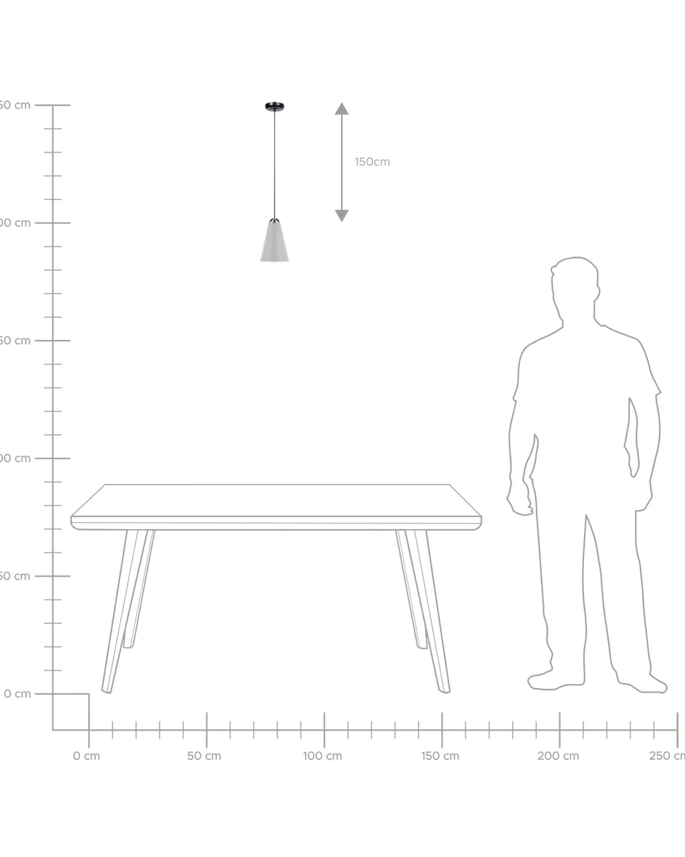 Beliani Riippuvalaisin Metalli Vaaleanharmaa Cares Outlet