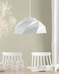 Beliani Riippuvalaisin Metalli Valkoinen Rubicon Fashion