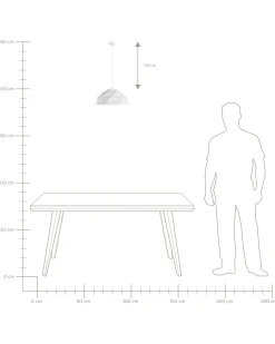 Beliani Riippuvalaisin Metalli Valkoinen Rubicon Fashion